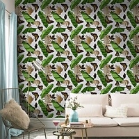 Frosted Texture Banana Leaf Pattern Wallpaper Living Room Tv Background Wall Decoration Waterproof Self-adhesive Wallpaper miniinthebox