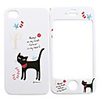 Full Body Case for iPhone 4/4S - Black Cat
