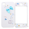 Full Body Case for iPhone 4/4S - Blue Ribbon Cutie Bird