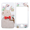 Full Body Case for iPhone 4/4S - Bow Tie Rabbit