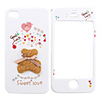 Full Body Case for iPhone 4/4S - Brown Lucky Bear