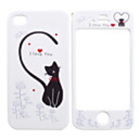 Full Body Case for iPhone 4/4S - Long Tail Cat