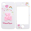 Full Body Case for iPhone 4/4S - Pink Lucky Bear