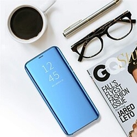 Full Body Protective Phone Case For Samsung Galaxy A73 A53 A23 S22 Ultra Plus S21 S20 FE A72 A52 A42 A32 Note 20 with Stand Mirror Flip Solid Colored Hard PC miniinthebox