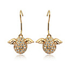 Full Diamond Angel Egg Earrings