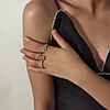 full finger ring Handmade Gold Rhinestone Alloy Dragon European Fashion 1 set 13 / Women