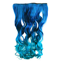 Full Hair Clip Synthetic Hair Extension Piece Human Made Hair-light Brown miniinthebox