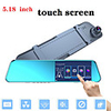 Full Hd Touch Screen 1080P Auto Dvr Camera Auto 5.18 Inch Achteruitkijkspiegel Digitale Video Recorder Dual Lens Registratory camcord