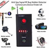Full Range Scan Wireless Spy Camera GPS RF Bug Signal Detector Wireless Spy Camera GSM Device Tracer Finder With Compass