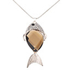 Fully-jeweled Gem Fish Necklace