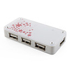 Funky 4 Port USB 2.0 Hub (White)