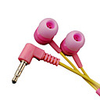 Funky Stereo Earphones (Pink/Yellow)
