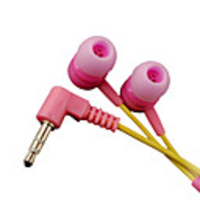 Funky Stereo Earphones (Pink/Yellow)