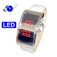 Future Design - Red LED Watch with DIY Own Words Rolling Screen