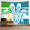 Future Technology Source Digital Printed Tapestry Decor Wall Art Tablecloths Bedspread Picnic Blanket Beach Throw Tapestries Colorful Bedroom Hall Dorm Living Room Hanging