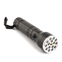 FX 15 1 Mid-button Switch Flashligh 15 White Light LED 1 Red Laser 3XAAA Black