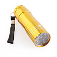 FX-709B 9 LED Mini Flashlight 3XAAA Yellow