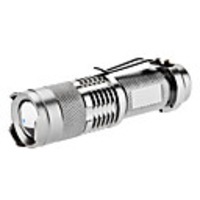 FX SK68 1 Mode 3W 200LM CREE Q5 LED Flashlight 1XAA/14500 (Silver)