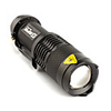 FX SK68 3W CREE Q5 LED 1-mode Focus Flashlight 1XAA/14500 Black