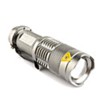 FX SK68 3W CREE Q5 LED Focus Flashlight 1-mode 1XAA/14500 灰