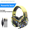 G305 Wired Gaming Headset With Mic Subwoofer Luminous Music Fans Color Headphones For Computer Phones PS4