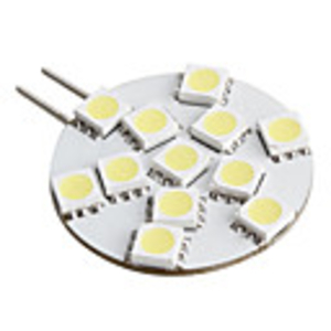 G4 12x5050 SMD White Light LED Bulb for Car Signal Lamp CANBUS (12V)