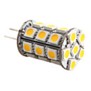 G4 27x5050 SMD 3000-3500K Warm White Light LED Corn Bulb (12V)