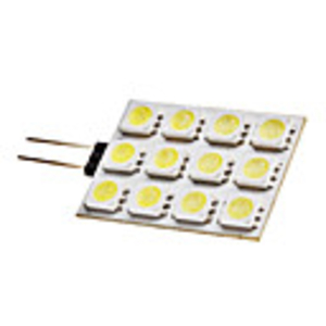 G4 2W 12x5050 SMD 140-160LM 6000-6500K Natural White Light LED Spot Bulb (12V)