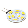 G4 4.5W 9x5630 SMD 400-430LM 3000-3500K Warm White Light LED Spot Bulb (12V)