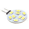 G4 4.5W 9x5630 SMD 400-430LM 6000-6500K Natural White Light LED Spot Bulb (12V)