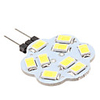 G4 4.5W 9x5630 SMD 400-430LM 6000-6500K Natural White Light Lotus Shaped LED Spot Bulb (12V)