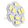 G4 4.5W 9x5630 SMD 400-430LM 6000-6500K Natural White Light Lotus Shaped Vertical Pin LED Spot Bulb (12V)