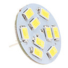G4 4.5W 9x5630 SMD 400-430LM 6000-6500K Natural White Light Vertical Pin LED Spot Bulb (12V)