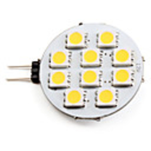 G4 5050 SMD 10-LED Warm White 100-110LM Light Bulb (AC/DC/12V,  2-2.5W)