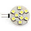 G4 5050 SMD 9-LED White 90-100LM Light Bulb (AC/DC/12V,  2-2.5W)