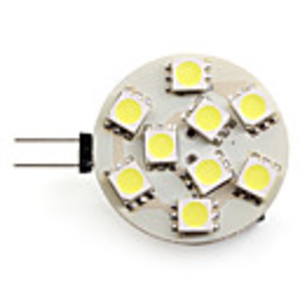 G4 5050 SMD 9-LED White 90-100LM Light Bulb (AC/DC/12V,  2-2.5W)