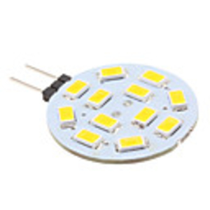 G4 6W 12x5630 SMD 500-560LM 3000-3500K Warm White Light LED Spot Bulb (12V)