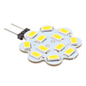 G4 6W 12x5630 SMD 500-560LM 3000-3500K Warm White Light Lotus Shaped LED Spot Bulb (12V)