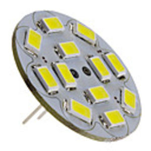 G4 6W 550-570LM 6000-6500K Natural White Light Vertical Pin LED Spot Bulb (12V)