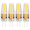 G4 LED Bulb AC12V DC12-24V 2 watt Replacement for 20W Halogen Light Bulbs of RV Interior Boat Kitchen Cabinet Puck Lamp Landscape Lighting Bi Pin Base JC T3 Type Warm White 4 Pack miniinthebox