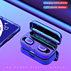 G6s TWS True Wireless Earbuds Handsfree Sports Bass Headphones LED Power Display Bluetooth 5.0 IPX7 Waterproof Headset with 3500mAh Power Bank for Mobile Phones