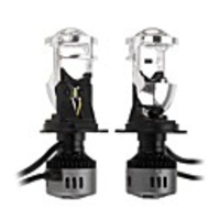 G9 H4 LED Headlights with Mini Projector Lens Hi/Lo Beam Bulb 60W 9600LM 6500K White for Car Motorcycle