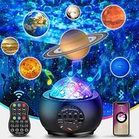 Galaxy Projector Light Music Nebula Projector Multi-function Planet Starlight for Living Room Ceiling Night Light Atmosphere Bedroom Valentine