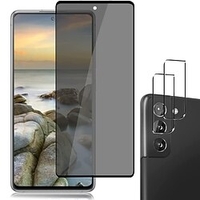 Galaxy S21 Privacy Screen Protector Tempered Glass 1pcs Camera Lens Protector 2pcs Anti-Spy 9H Hardness Anti-Scratch Full Coverage For Samsung Galaxy S21 5G (6.2) miniinthebox