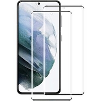 Galaxy S21 Screen Protector HD Clear Tempered Glass Ultrasonic Fingerprint Support 3D Curved Scratch Resistant Bubble-Free for Galaxy S21 5G Glass Screen Protector 2pcs miniinthebox