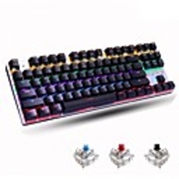 Game Mechanical Keyboard Green Axis Black Axis Red Axis Dust 87 Key Metal Backlit Computer Wired Lol Esports