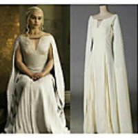 Game of Thrones Dragon Mother Dress Cosplay Costume Masquerade Women
