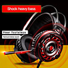 Gaming Headphone Wired Gamer Headphone Stereo Sound Headsets With Mic LED Light For Computer PC Gamer