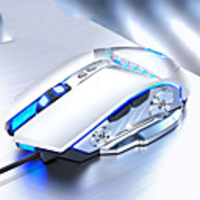 Gaming Mouse Wired Computer Mouse 3500 DPI Fast Move Ergonomic Optical Breathing Light Mouse Mechanical Laptop Pc Mouse