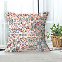 Garden Geometric Double Side Cushion Cover 1PC Soft Decorative Square Throw Pillow Cover Cushion Case Pillowcase for Sofa Bedroom Livingroom Outdoor Superior Quality Machine Washable Outdoor Cushion for Sofa Couch Bed Chair miniinthebox
